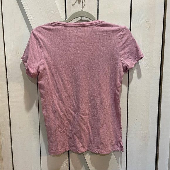 Madewell yellow pink bundle small V neck short sleeve basic tee - Picture 8 of 12